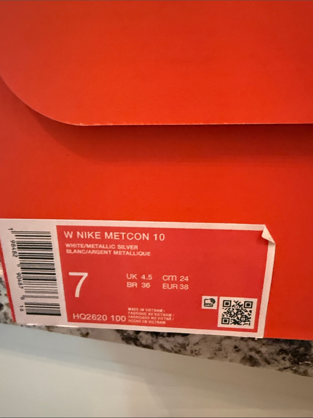 Nike Women's Metcon 10 Training Shoe - White / Light Gray - Picture 7 of 7
